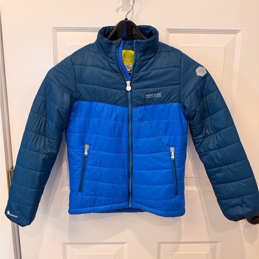 Children's Two-Tone Blue Puffer Jacket by Regatta